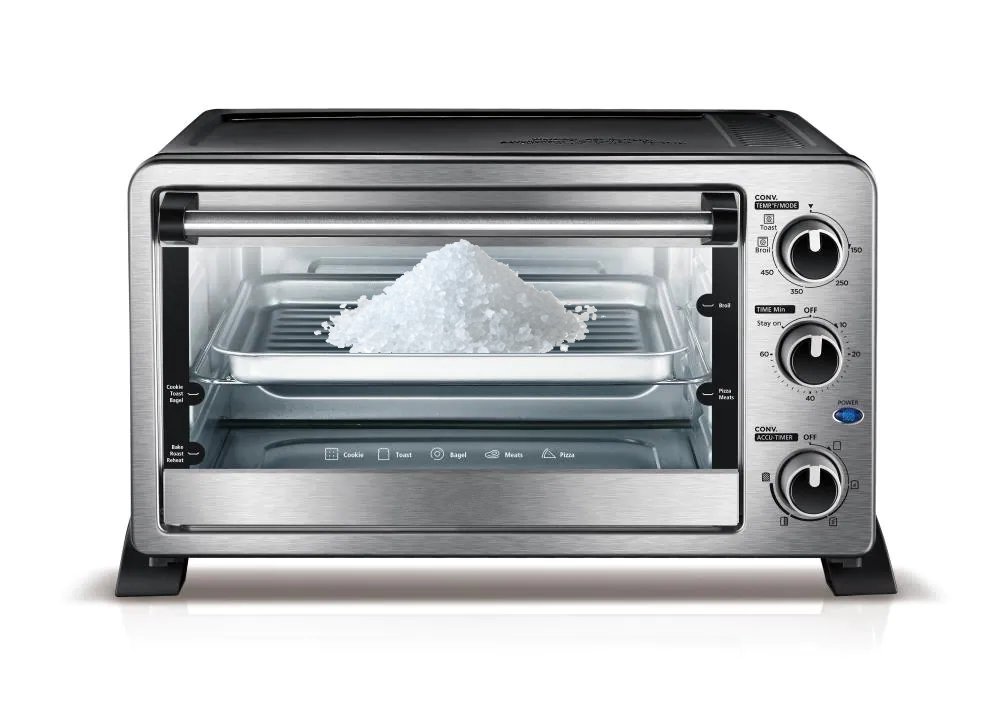 Pre-drying the salt in a toaster oven