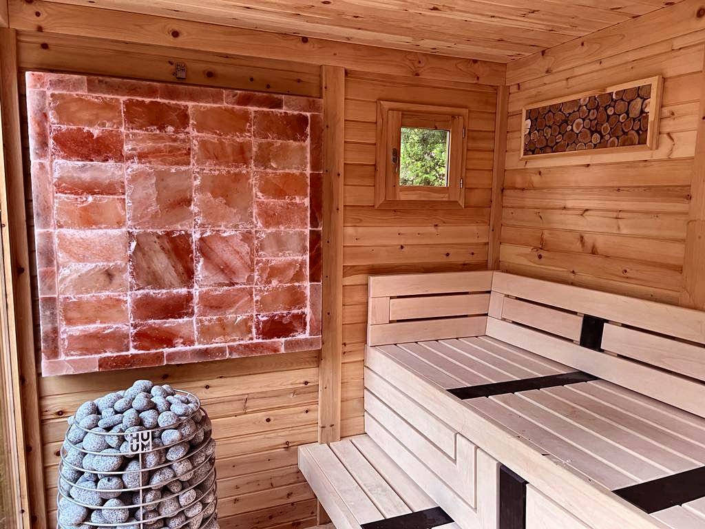 The Himalayan salt brick panel