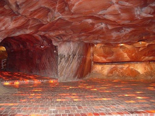 Interior view of the Khewra Salt Mine